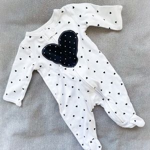 Heart Footie pajama